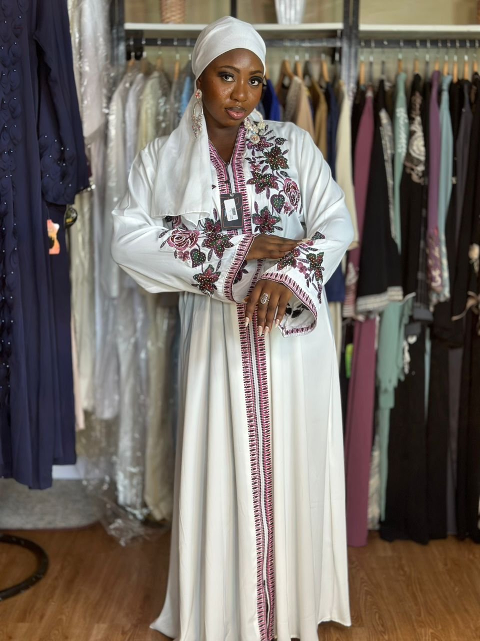 WhatsApp Image 2026-03-05 at 09.05.50(3) EGYPTIAN EMBROIDERY ABAYA 008 - Image 1