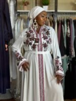 EGYPTIAN EMBROIDERY ABAYA 008 - Image 2